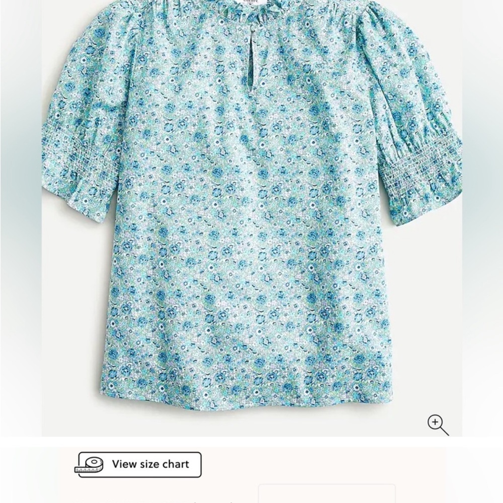 EUC Liberty x J. Crew blouse